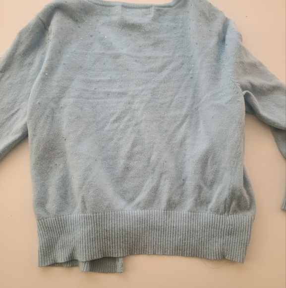 Michael Kors Light Blue 3/4 Sleeve Cardigan - Picture 5 of 5